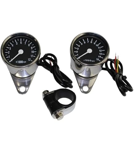 Amazon.co.jp: 48mm タコメーター 青 電気式 : 車＆バイク